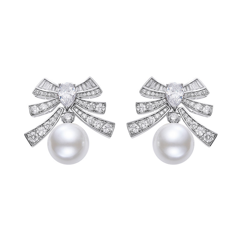 NJJewelry蝴蝶结耳饰