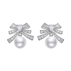 NJJewelry蝴蝶结耳饰