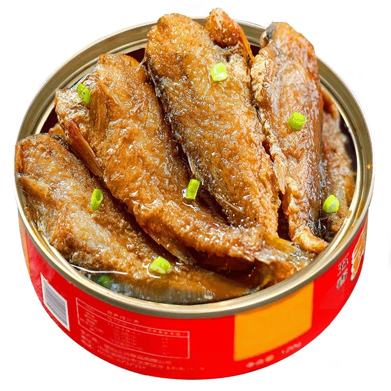 央妈推荐即食五香小黄花鱼罐头下饭酒菜香辣海鲜熟食零食小吃食品