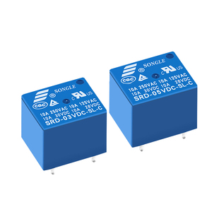 松乐继电器 SRD-03V 05 06 09 12 24VDC-SL-A -SL-C 10A 4/5脚