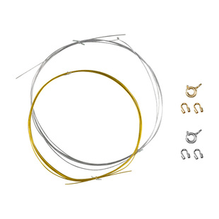 穿珍珠专用线和扣头配件diy手工材料包串小米珠子手链项链钢丝绳