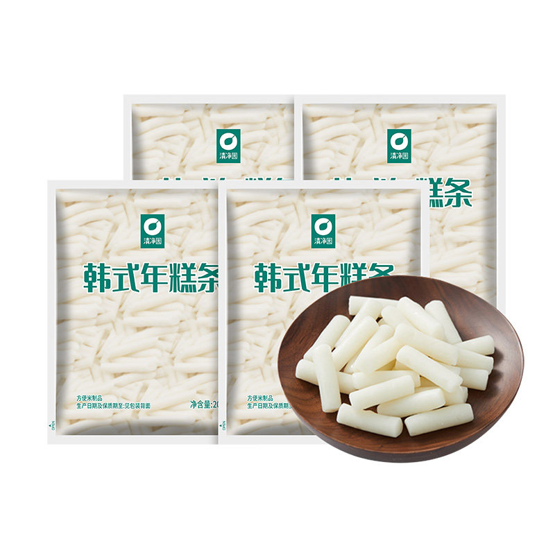 清净园宗家府韩式年糕条200g*4袋