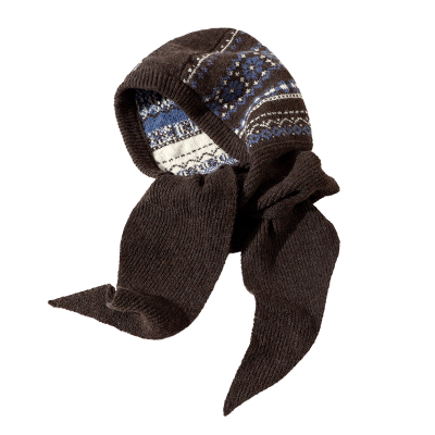 费尔岛巴拉克拉法帽帽子围巾一体