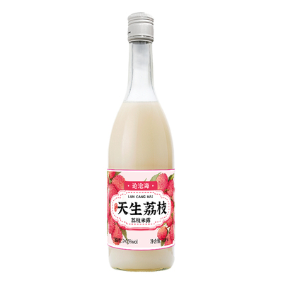 论沧海荔枝米露米酒750ml大瓶装