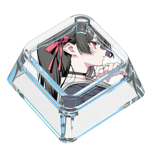 鸣潮朽叶千咲键帽单个卡通可爱十字轴二次元游戏机械键盘透光键帽