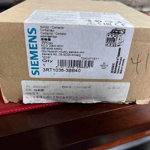 【询价】 接触器3RT1036-3BB40 适用