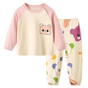 儿童睡衣纯棉宝宝秋衣秋裤套装婴儿内衣裤男童女童家居服全棉秋季
