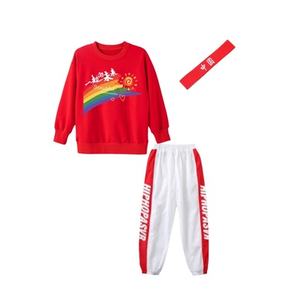 波希兔男女童中国风啦啦队