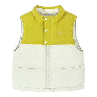 迷你巴拉巴拉男女童羽绒马甲儿童宝宝保暖三防背心2025冬季新款潮