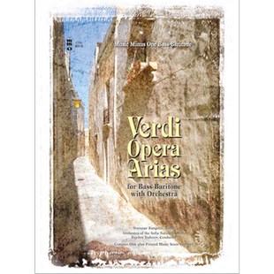 威尔第 男低音中音 歌剧咏叹调 附乐队伴奏CD MMO原版乐谱书 Verdi Bass Baritone Arias with Orchestra HL00400093
