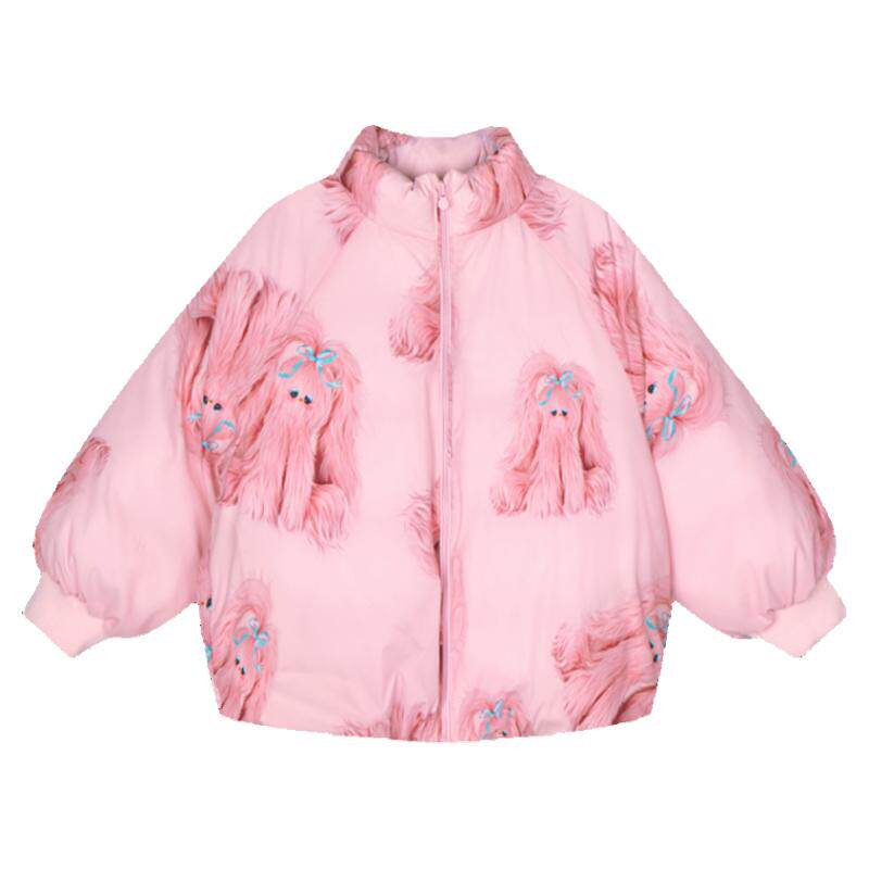 沐言同款毛怪家族|woobaby儿童羽绒服男女童冬季800蓬95绒外套