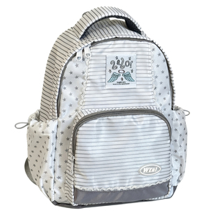 韩系ins风可爱星星小背包女 轻便百搭条纹双肩包初中高中学生书包