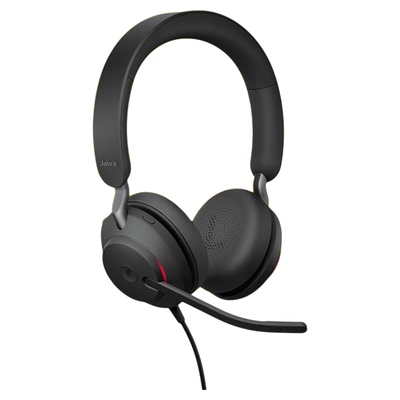 Jabra捷波朗Evolve2 40 SE 电脑办公会议话务员客服电销专用耳麦在线教育头戴式降噪会议耳机