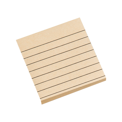 牛皮纸便利贴横线空白网格便签本