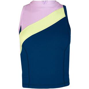 SweatyBetty Power拼色弹力高领后背半拉链运动圆领背心女SB8736C