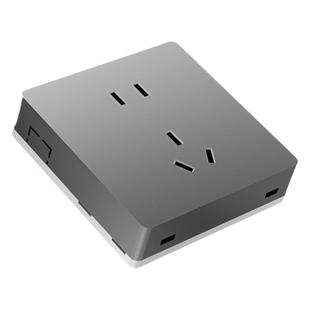 明装插座国际电工白色墙壁明线超薄10A五孔二三插家用插座面板