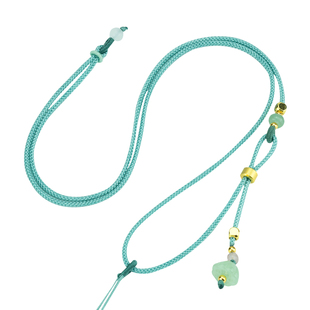 莲蓬可调节细款项链绳 手工编织2mm吊坠平安扣玛瑙东陵玉挂脖绳