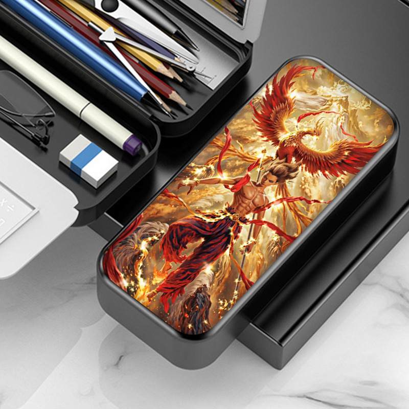 哪吒2魔童闹海新款中小学生文具盒多功能铅笔盒磨砂笔盒大容量