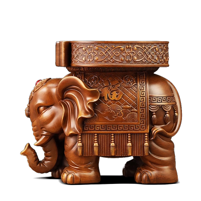 聚善缘吉象如意大象福凳摆件乔迁
