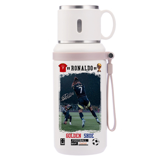 足球运动C罗球星水杯316不锈钢保温杯定制礼品球迷比赛纪念品杯子