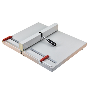 雷盛压痕机A3+手动压线机封面书脊线名片照片贺卡相册折页机a4装订机胶装机封皮小型金属460mm折痕机折纸机