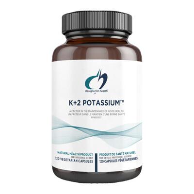 Designs for Health 健康设计K+2 Potassium钾120粒