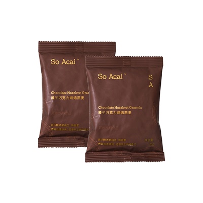【U先试用】soacai榛子巧克力烘焙燕麦25g*2