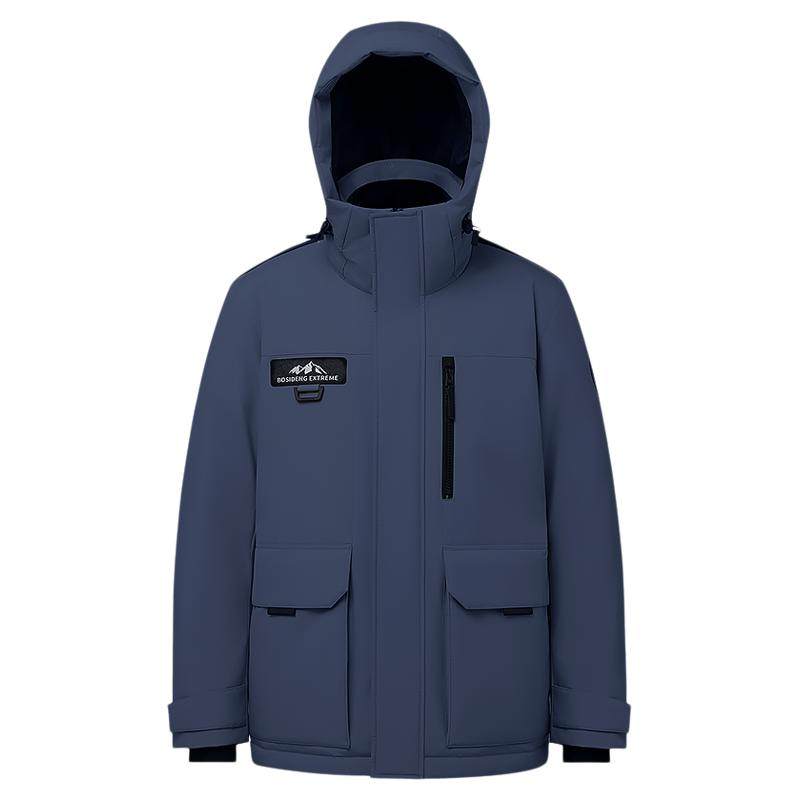 波司登新款鹅绒羽绒服男款冬季户外工装极寒保暖短款连帽外套