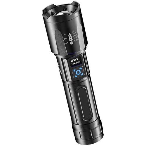 公牛适用手电筒强光LED超亮特种兵户外USB充电远射疝气长续航防水