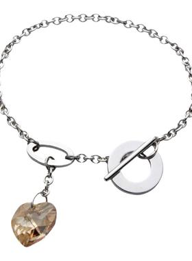 梦克拉钨金手链送女友爱心形手链