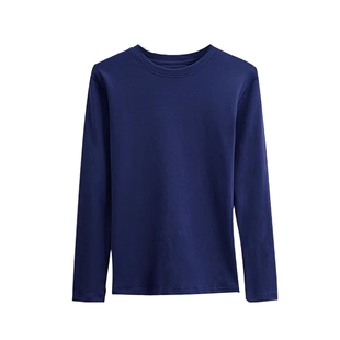 可外穿打底衫女纯棉薄款内搭紧身黑色半高领修身2025新款长袖t恤