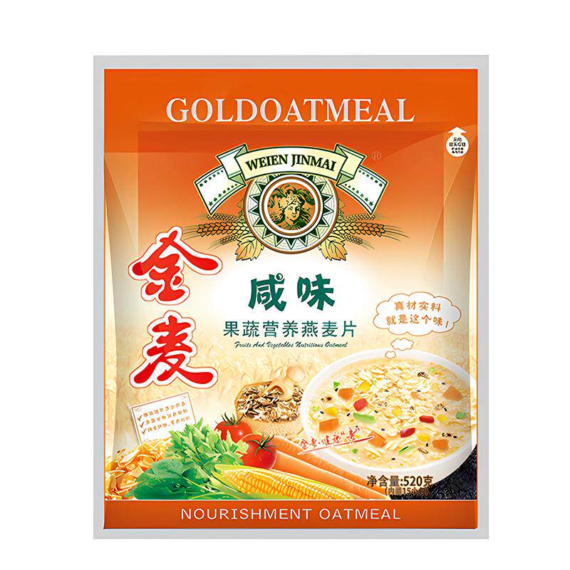 金麦果蔬咸味燕麦片520g