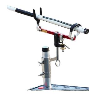 新钓台不锈钢加厚通用配件万向炮台座夜钓灯支架手海两用渔具用品