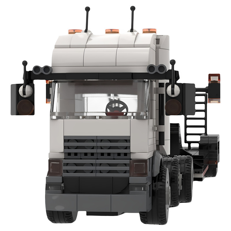 MOC-29540小颗粒带拖车卡车积木