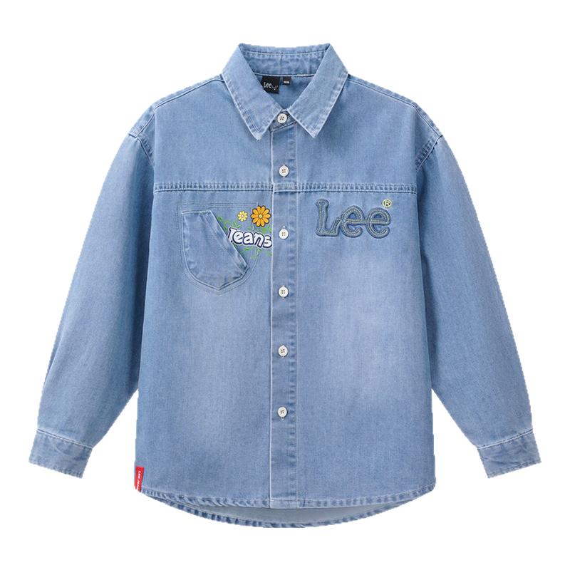 Leekids儿童牛仔衬衫外套亲肤