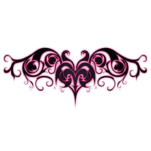 圣诞节魅魔彩色纹身贴纸女防水持久情侣夫妻腹部胸前后腰大腿私密