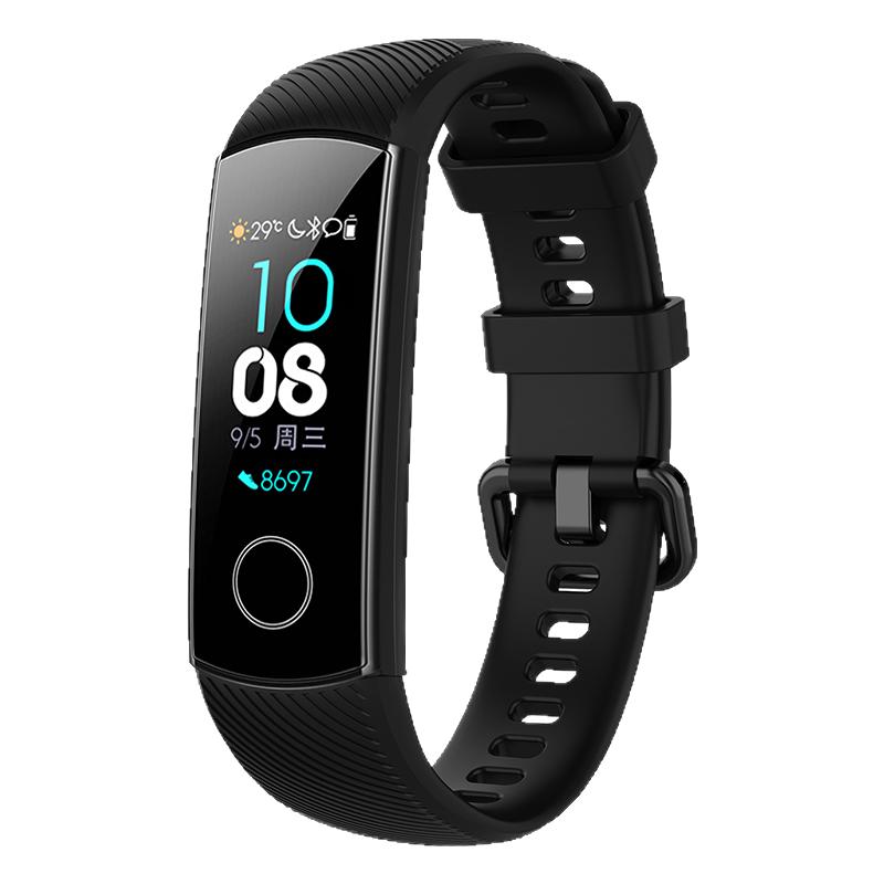 适用Honor荣耀手环band4/5NFC表带CRS-B19S/B29S/B39印花图案腕带