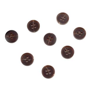 树脂细边两色花纹扣布艺衬衫扣上衣裙子裤子四孔复古扣子装饰扣子