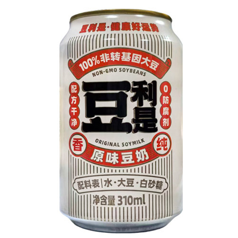 隐雪豆利是原味豆奶310ml*24罐装