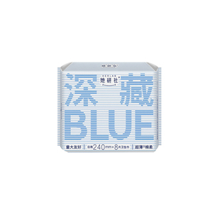她研社卫生巾Herlab深藏Blue420mm日夜超薄款学生量大不漏姨妈巾