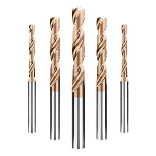 加长内冷钨钢钻头D4D6超硬定柄中心出水硬质合金D8D10D14麻花钻咀