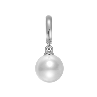 sunshifen Stack系列圆18k白金蛇骨链吊坠叠戴百搭轻奢情人节礼物