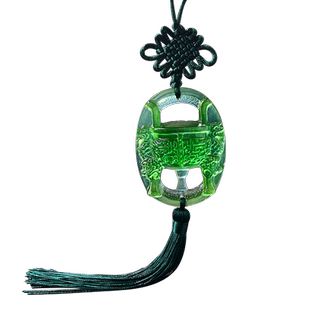 祥安灵阁鸿运相依吊坠黑曜石平安扣2026年属牛人吉祥物生肖牛男女