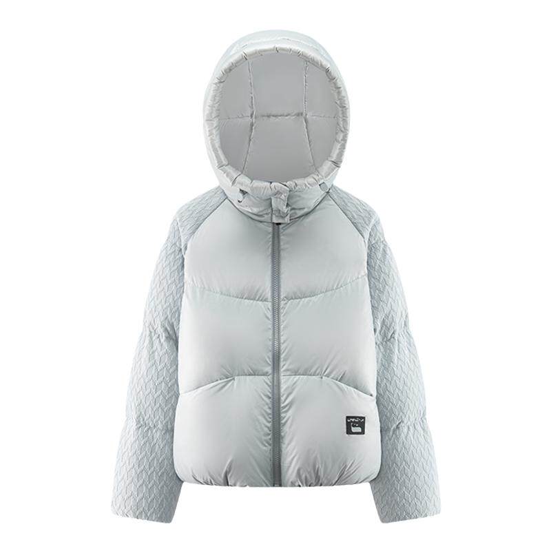 短款羽绒服eralnc设计感拼接
