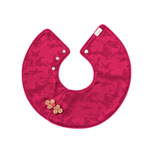 MARLMARL儿童礼物婴儿围兜新年限定团圆系列新中式口水巾红釉yuan