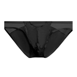 ADANNU男小三角内裤莫代尔拼接透明薄款纯色性感低腰潮流运动青年