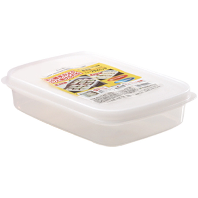 日本进口小冰箱专用饺子收纳盒家用食品级冷速冻装水饺抄手保鲜盒