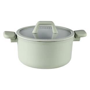 卡罗特汤锅钛陶瓷不粘锅家用煮锅炖锅双耳煲汤锅蒸锅电磁炉燃气灶