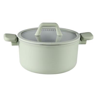 卡罗特汤锅钛陶瓷不粘锅家用煮锅炖锅双耳煲汤锅蒸锅电磁炉燃气灶