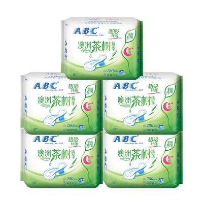 ABC卫生巾澳洲茶树夜用女正品